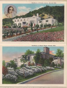 Souvenir FOLDER, Hollywood CA, Homes of Movie Stars, 1940, Judy Garland, Film