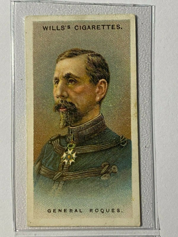 CIGARETTE CARD - WILLS ARMY LEADERS #09 GENERAL ROQUES     (UU231)