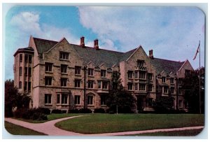 c1960's Frank Elliott Ball Scene Residence Ball State College Muncie IN Postcard 