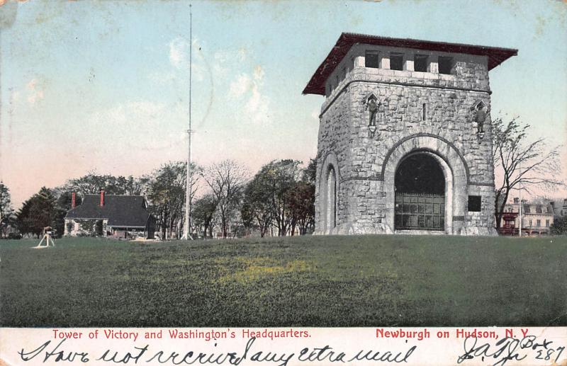 Tower of Victory, Newburgh on Hudson, N.Y.,  Very Early Postcard, Used in 1907