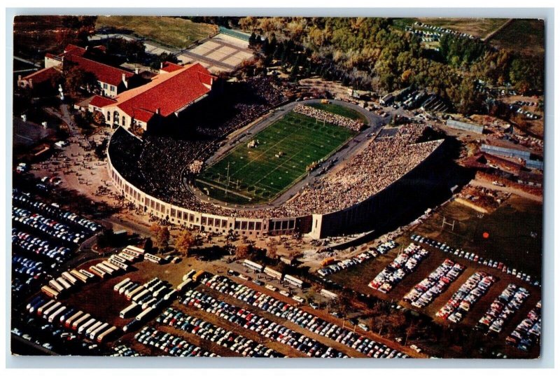 Boulder Colorado CO Postcard University Colorado Football Stadium Summer c1960