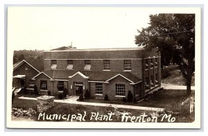 Postcard Municipal Plant Trenton Mo. Missouri RPPC Real Photo