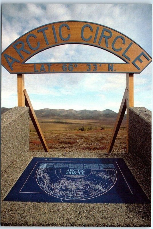 Postcard - Cairn at Arctic Circle - Canada 