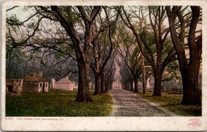Savannah Georgia The Hermitage 1910 to Gardner Mass Postcard Y9
