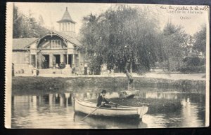 Mint Ecuador Real Picture Postcard RPPC Quito Alameda Lake