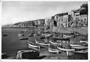 BG19929 massa lubrense spiaggia marina della lobra  real photo italy