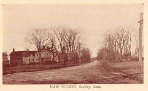 Granby Connecticut Main Street Scene Antique Postcard K72310
