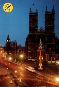 England London Westminster Abbey By Night 1988