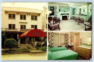 St Petersburg Florida FL Postcard Hillcrest Hotel Multiview 1960 Vintage Antique