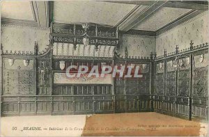 Old Postcard Beaune Interior of the Great Hall of the Chamber of Commerce