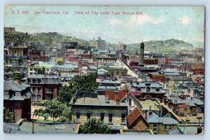 San Francisco California CA Postcard View City North Rincon Hill c1910 Vintage