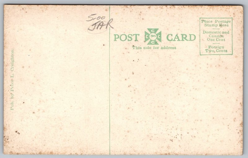 Square Oakland Centre RI Rhode Island Antique Postcard UNP Unused DB Creighton