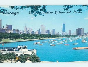 Unused Pre-1980 PANORAMIC VIEW Chicago Illinois IL hp3665