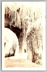 RPPC Cave of the Winds Niagara Falls  New York   Real Photo Postcard  1947