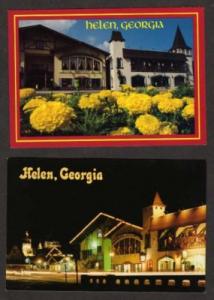 GA Lot 2 Shopping Mall HELEN GEORGIA Postcards PC