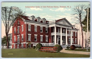 IOOF*ODD FELLOWS HOME TRENTON NEW JERSEY*NJ*ARCHITECTURE*RED BRICK BUILDING