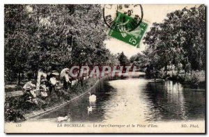 Old Postcard La Rochelle Charruyer park and the water room