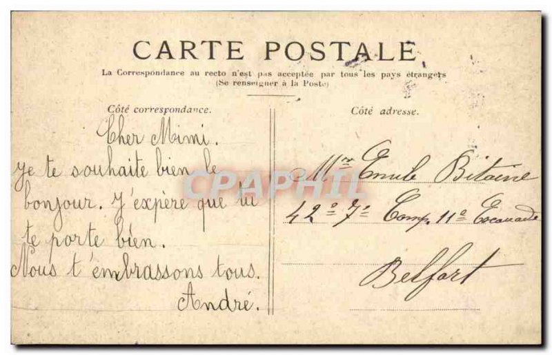 Old Postcard Paris Alexandre III bridge