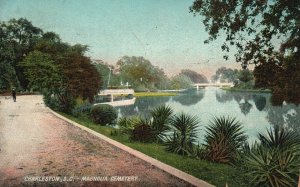 Vintage Postcard 1910's Magnolia Cemetery Grounds Charleston South Carolina SC