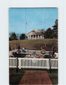 Postcard Grave of John F. Kennedy, Arlington National Cemetery, Arlington, VA