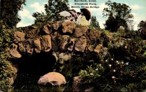 Connecticut Hartford Elizabeth Park Rustic Stone Bridge