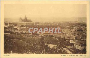 Postcard Old Praha pohled s petrina na H radcany