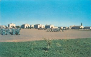 Lackland Air Force Base Trainees on Drill Pad San Antonio TX Postcard