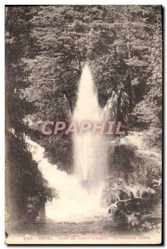 Old Postcard Revel Saint Ferreol Park The big sheaf