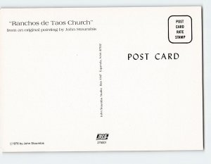 Postcard Ranchos de Taos Church by J. Stoumbis, Ranchos de Taos, New Mexico