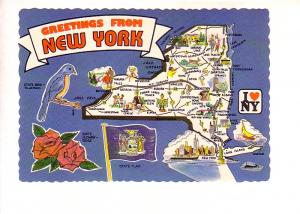 Greetings from New York, State Map, 