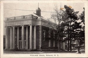 Village Hall, Belmont NY Vintage Postcard X51