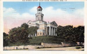 Vicksburg Mississippi~Old Warren County Court House~Historical Info on bk~1946