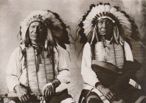 Red Cloud & American Horse Oglala Lakota Indian Chiefs circa 1897 Western USA