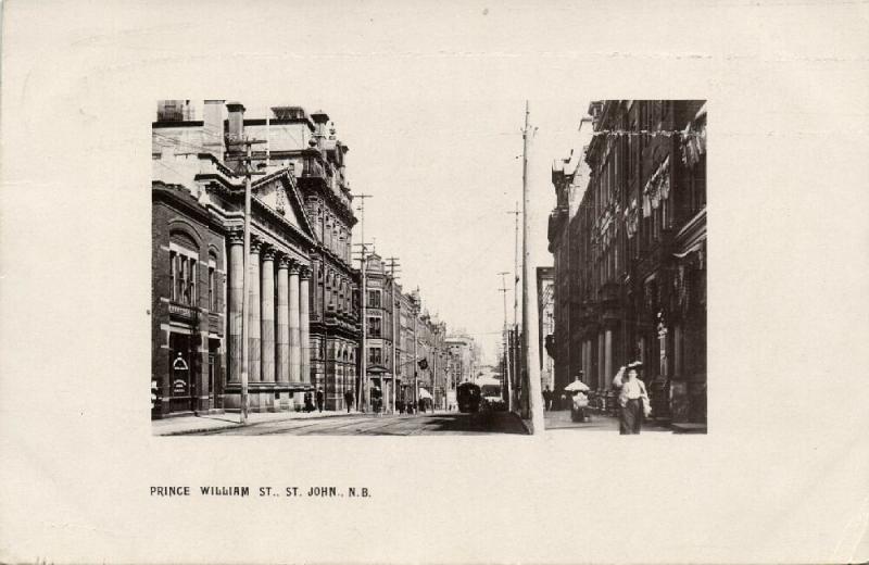 canada, St. JOHN, N.B., Prince William Street (1908) RPPC