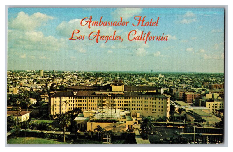 Postcard CA Ambassador Hotel Los Angeles California Vintage Standard View Card 