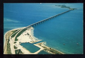 Key West, Florida/FL Postcard, Aerial View Of The Bahia Honda Bridge