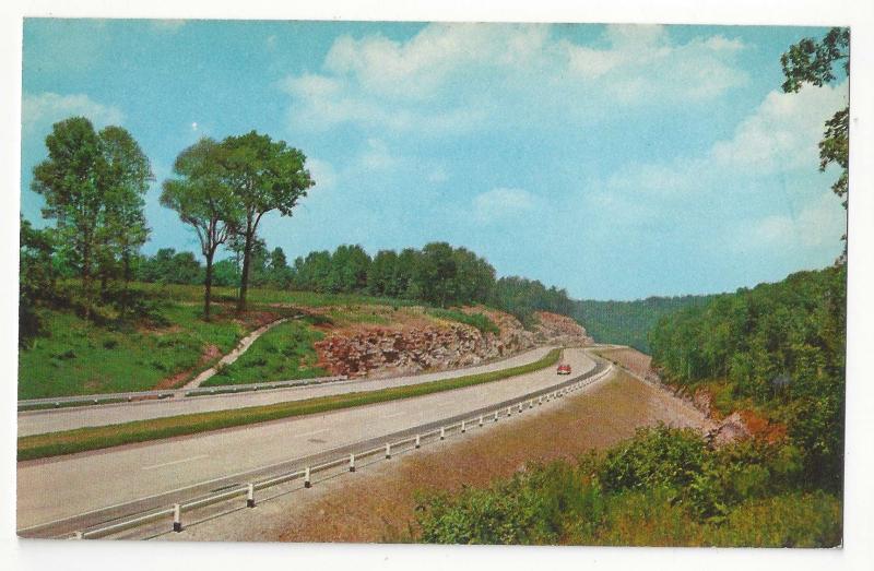 KY Kentucky Turnpike Interstate Rte I-65 Highway Curteich 1956 Postcard K1999