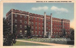 Davis Hall, St Ambrose College Davenport, Iowa, USA College Unused 