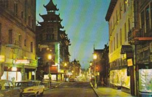 California San Francisco Chinatown Main Street Grant Avenue At Night 1959