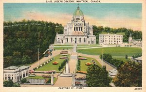 Vintage Postcard 1940's St. Joseph Oratory Minor Basilica Montreal Canada