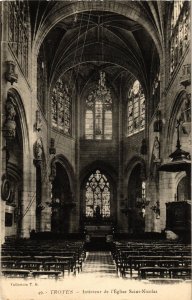 CPA Troyes- Eglise Saint Nicolas, Interieur FRANCE (1007630)