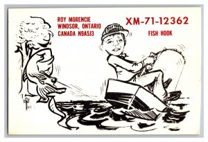 Postcard QSL CB Ham Radio Amateur Card From Windsor Ontario Canada XM-71-12362