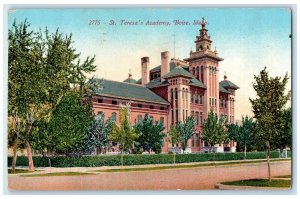 1922 View of St. Teresa's Academy Boise Idaho ID Antique Posted Postcard