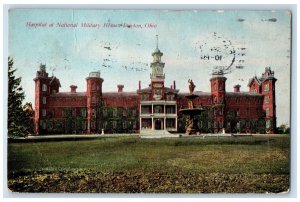 1909 View Of Hospital At National Military Home Dayton Ohio OH Antique Postcard 