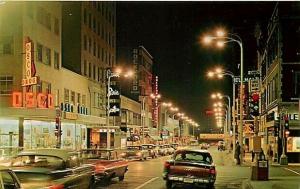 IL, Rockford, Illinois, South Main Street, Night Scene, Dexter Press No. 6276-C