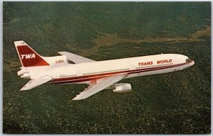 Airplane Trans World Airlines Lockheed L-1011 Dash 100 Fleet Airlines Postcard