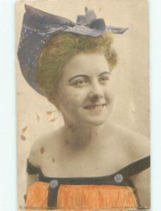 Divided-Back PRETTY WOMAN Risque Interest Postcard AA8364