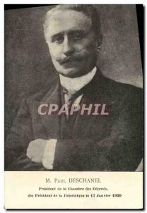 Old Postcard Paul Deschanel President of the Chamber of Deputies