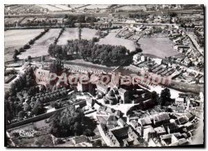 Modern Postcard Paray Monial S and L Aerial view of the Basilica and Bourbince