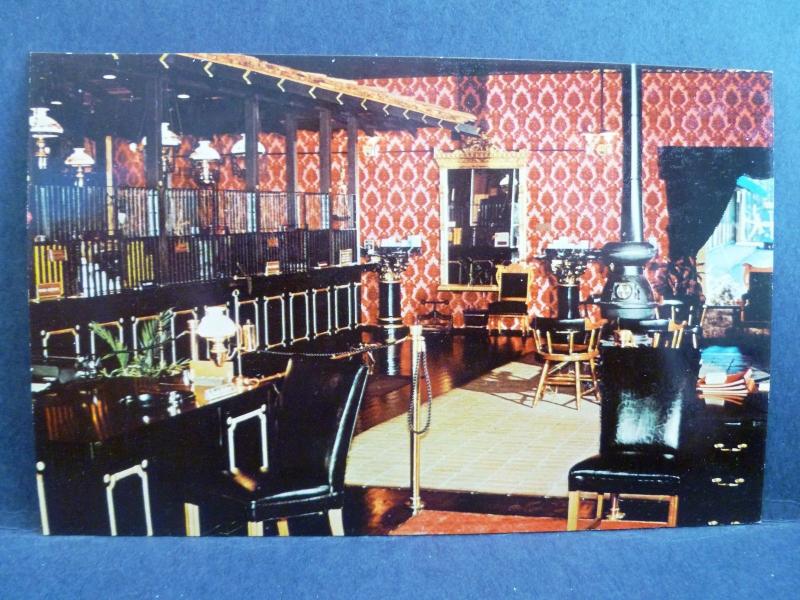 Postcard NV Zephyr Cove Interior Nevada Bank of Commerce South Tahoe Branch